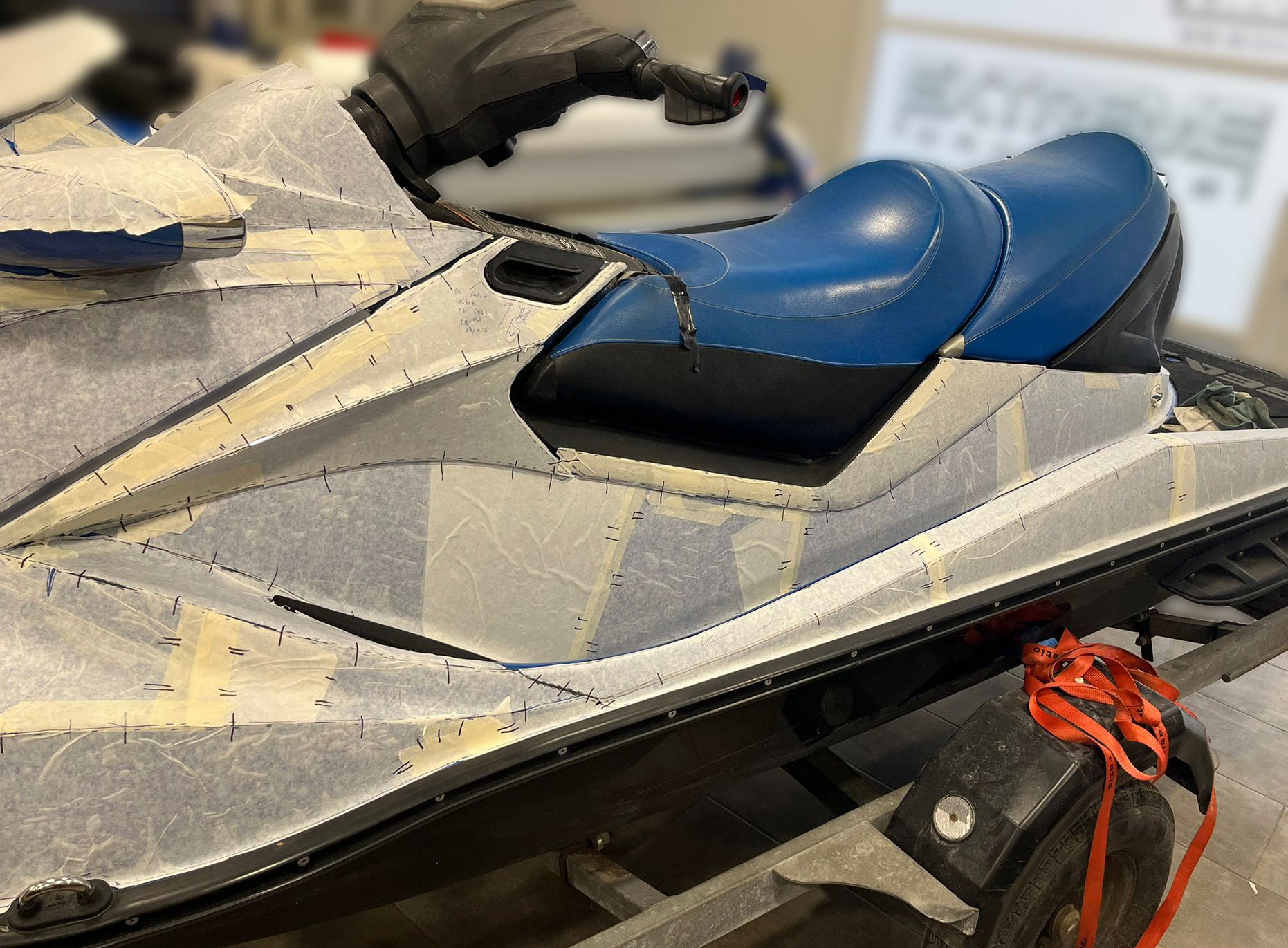 Sea-Doo GTX 155 / GTX 215 2007–2009 Template – Full Cover