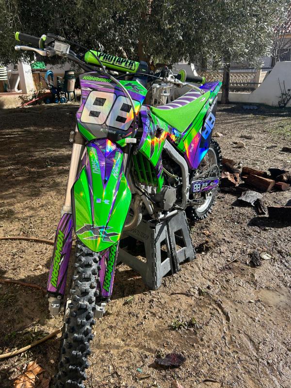 Kawasaki KX 125 Polisport Restyling Template (2026 design)